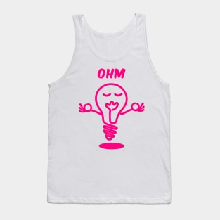 Funny yoga T-shirt - Ohm, the road to Enlightenment Tank Top